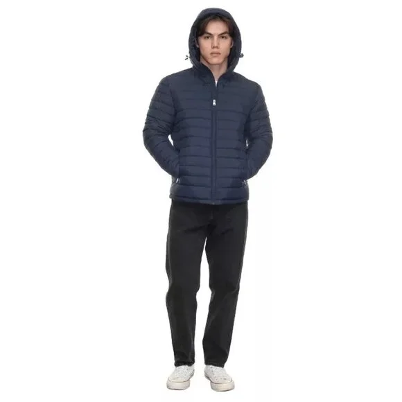 Rokka&Rolla Men's Midweight Puffer Jacket Hooded Coat